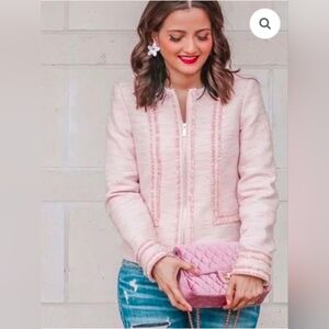 Karl Lagerfeld Light Pink Women's Blazer